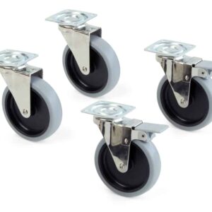 DRAAIBARE WIELEN - set van 4 stuks