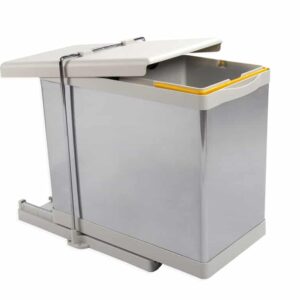 VUILNISEMMER (AUTOMATISCH) 2 X 14 L INOX