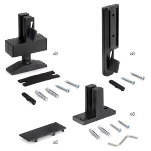 SET BEVESTIGINGSACCESSOIRES VOOR L-ELEMENT ZERO ZWART