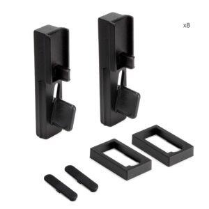 SET HOUDERS HORIZONTAAL PROFIEL ZERO ZWART