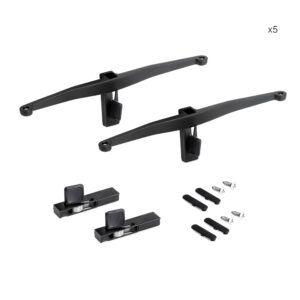 SET BEVESTIGINGSSYSTEEM HOUTEN LEGGER ZERO ZWART